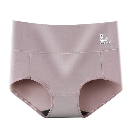 Popular High Waist Pure Cotton Women''s Underwear Swan Belly Warm Palace Large Mm Graphene Antibacterial Crotch Briefs